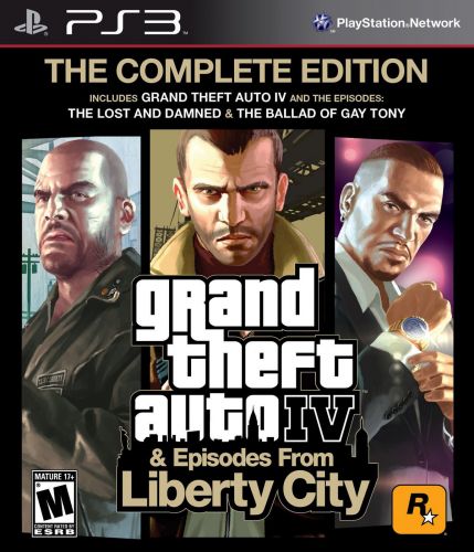 Обложка диска Grand Theft Auto IV: The Complete Edition для PlayStation 3